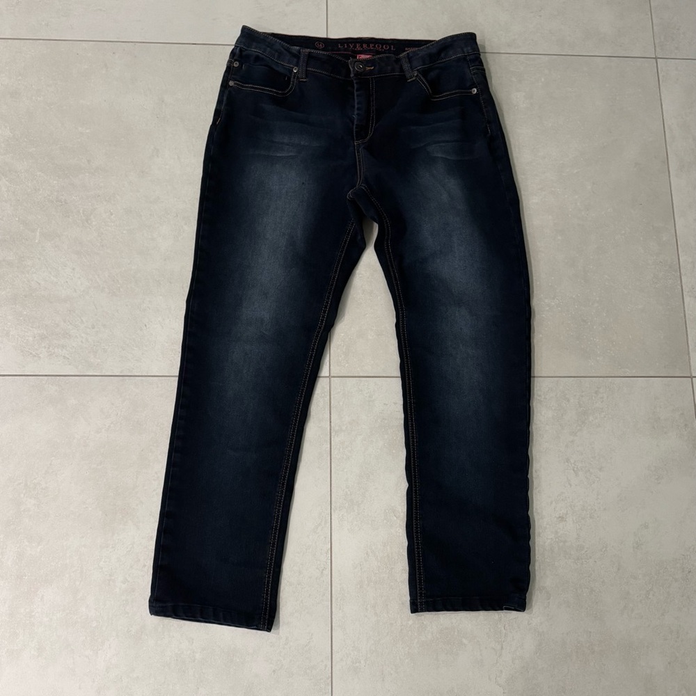 Ladies 14 LIVERPOOL Dark Blue Jeans